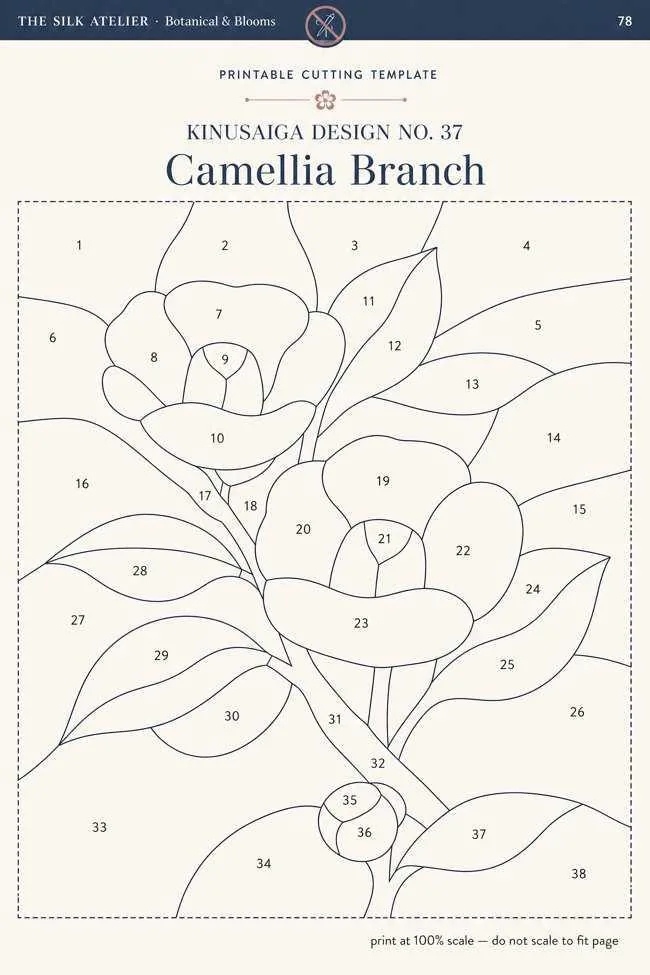 Camellia Branch — numbered template