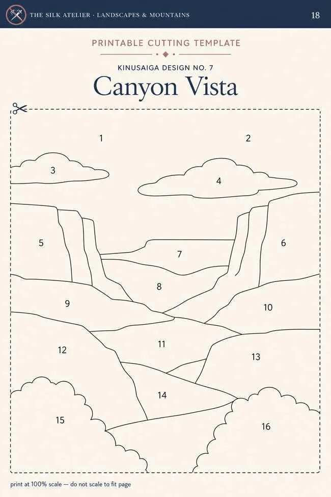 Canyon Vista — numbered template
