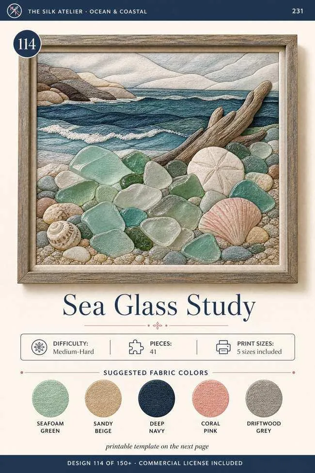 Sea Glass Study — finished piece